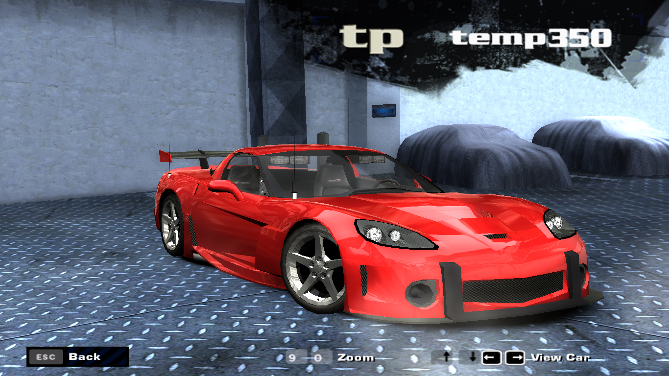 Need For Speed Most Wanted Chevrolet Corvette C6.R Pursuit Red Undercover Heat X6
