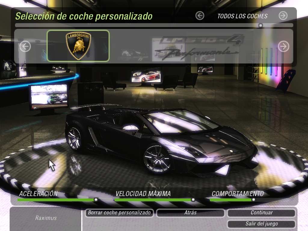 Need For Speed Underground 2 Lamborghini Gallardo LP570-4 Spyder Performante V2.1