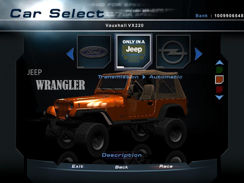 Need For Speed Hot Pursuit 2 Jeep Wrangler Lifted