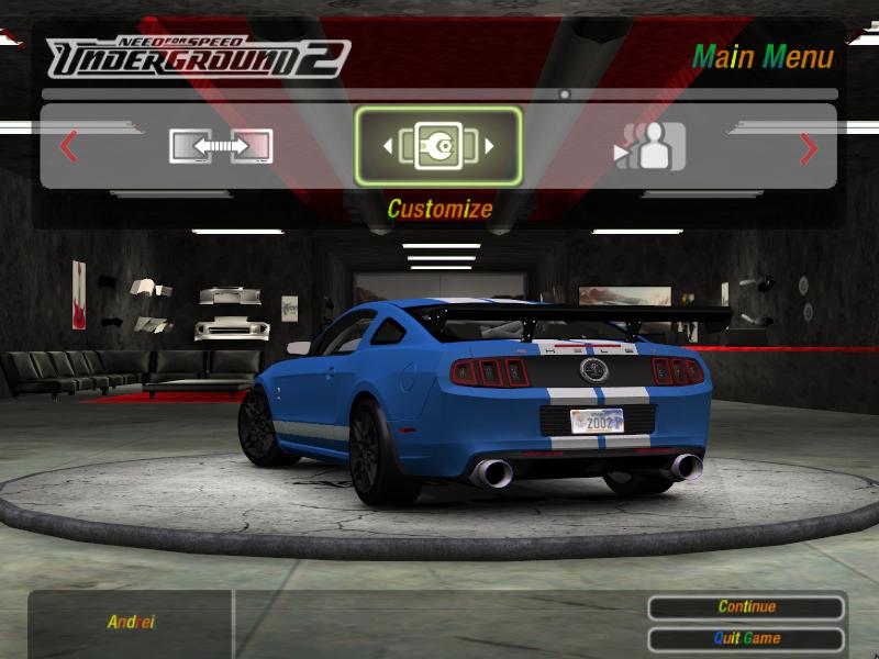 Need For Speed Underground 2 Shelby GT500 2013
