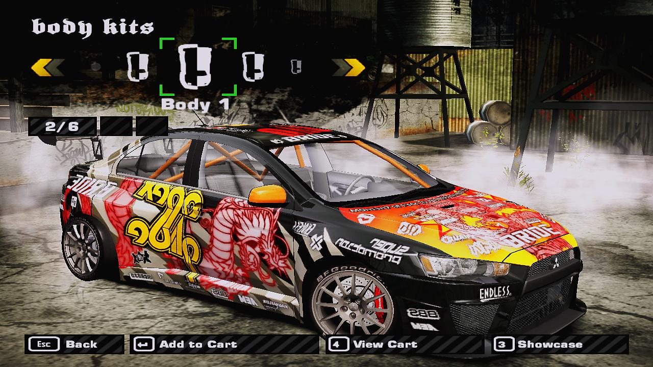 Need For Speed Most Wanted Mitsubishi Lancer Evolution X Race