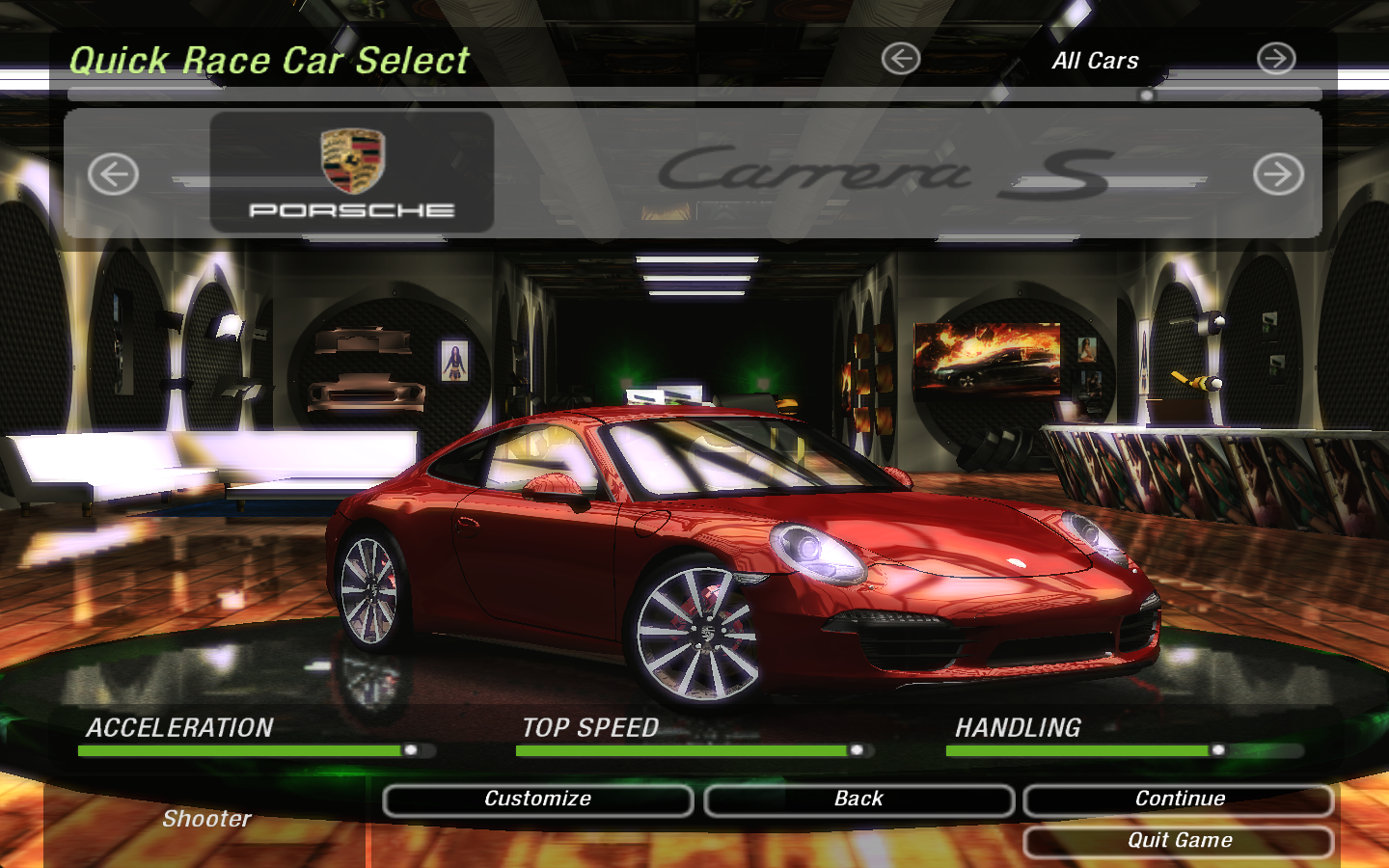 Need For Speed Underground 2 Porsche 911 (991) Carrera S/4s