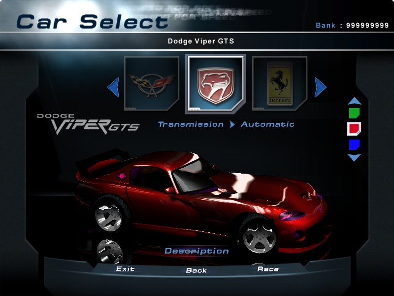 Need For Speed Hot Pursuit 2 Dodge Hennessey Viper GTS