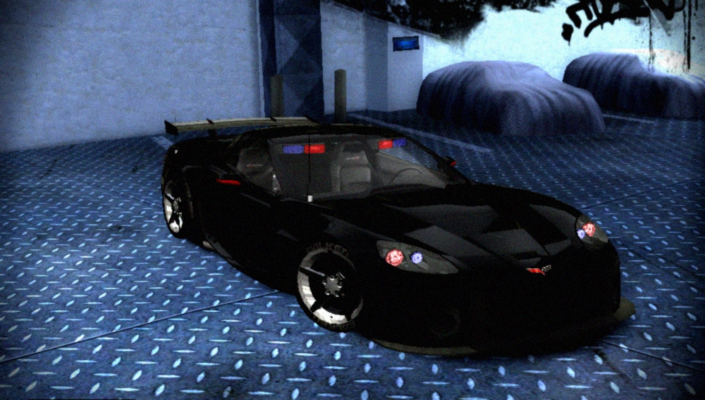 Need For Speed Most Wanted Chevrolet Cross Corvette C6R Pursuit Unmarked V2.0 (Updated)