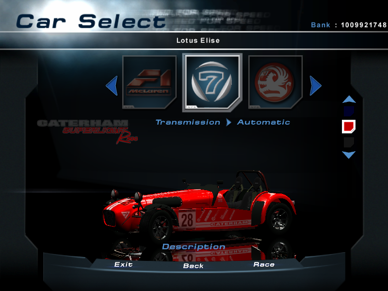 Need For Speed Hot Pursuit 2 Caterham Superlight R500