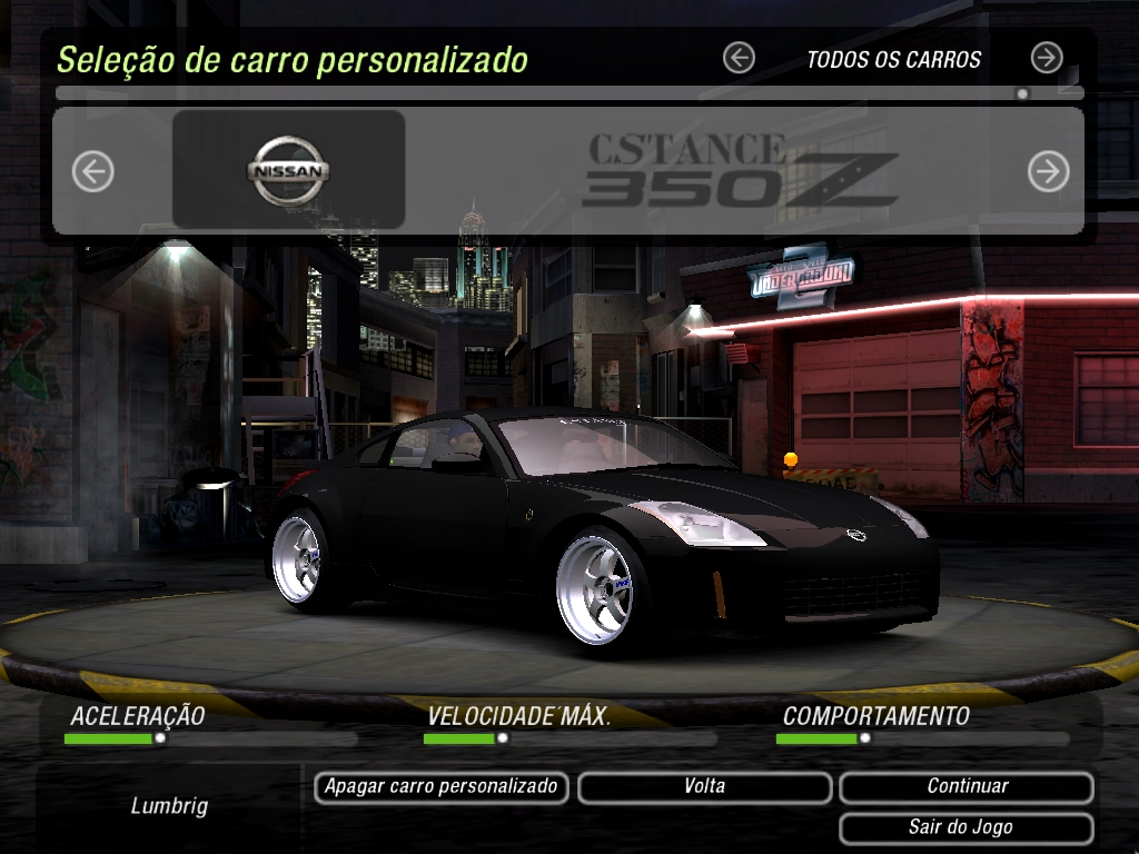 Need For Speed Underground 2 Nissan 350z CStance