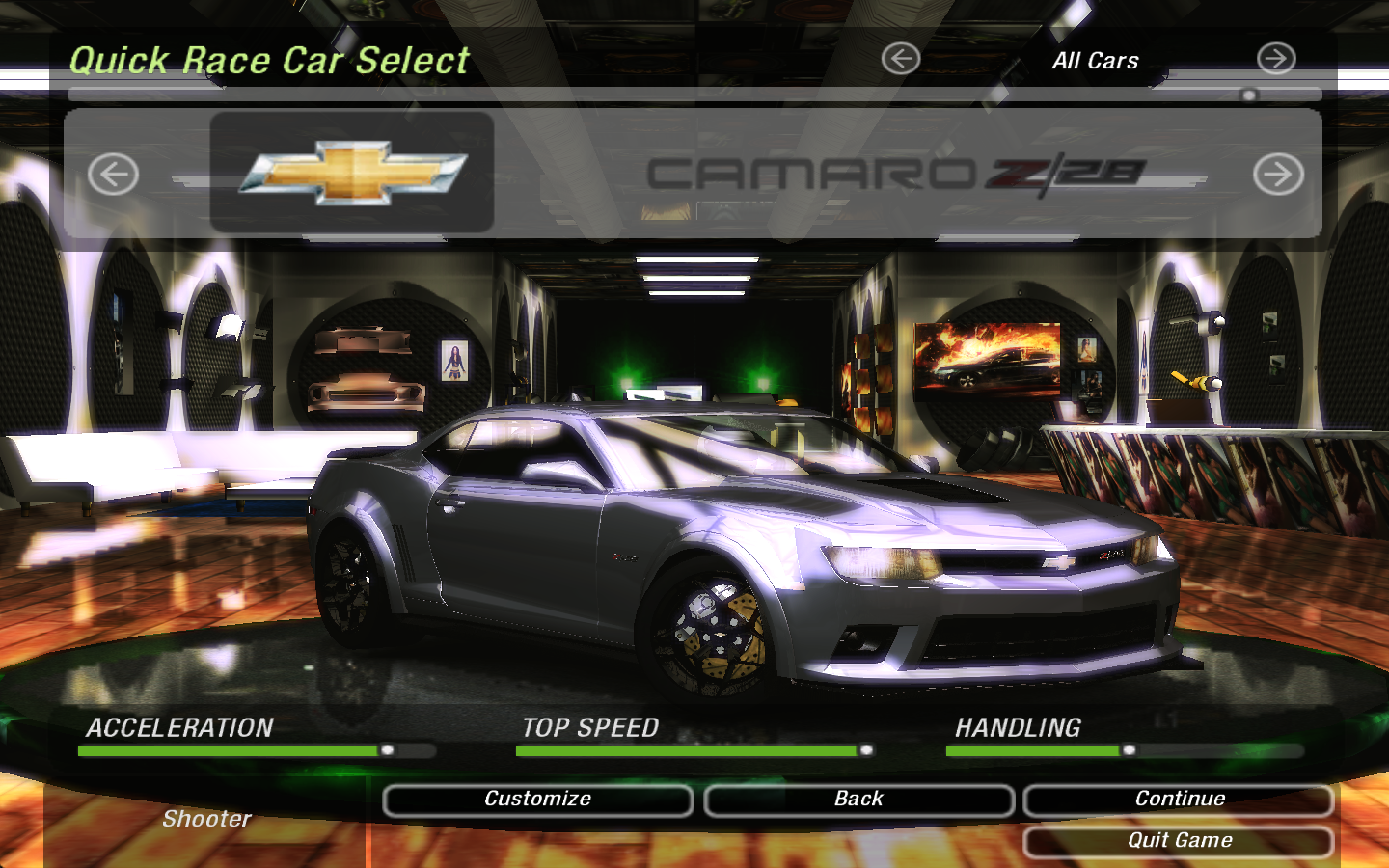 Need For Speed Underground 2 Chevrolet Camaro Z/28