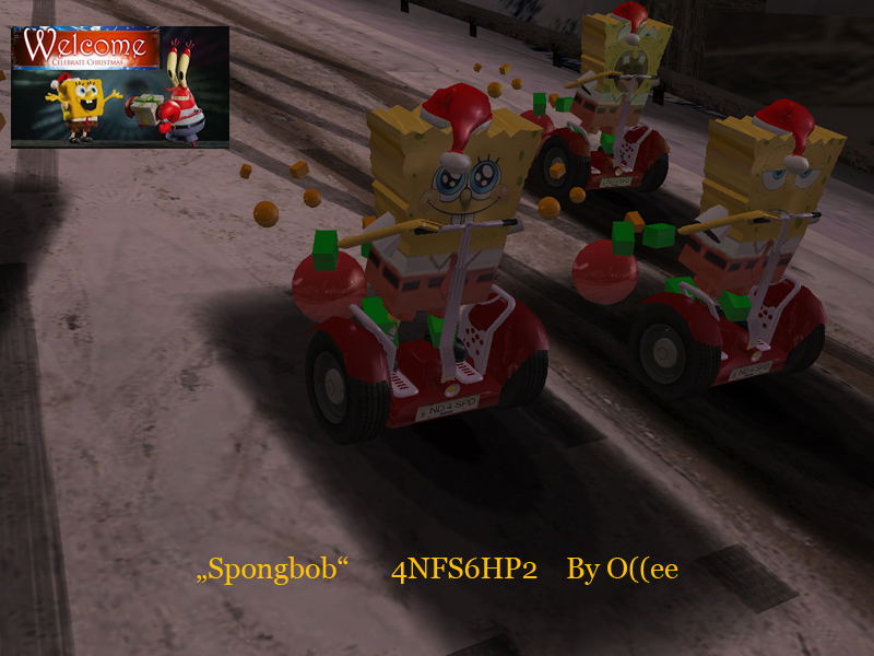 Need For Speed Hot Pursuit 2 Fantasy Spongbob at Christmas