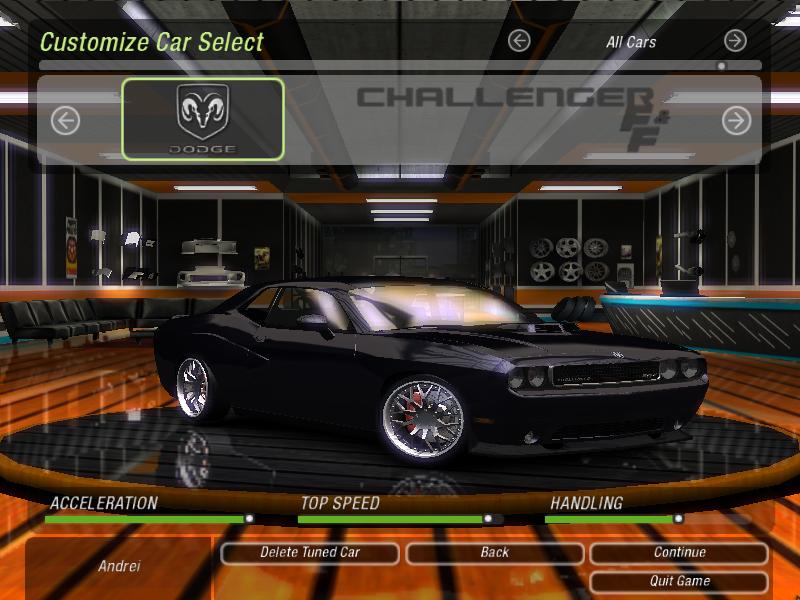 Need For Speed Underground 2 Dodge Challenger SRT8 FnF5