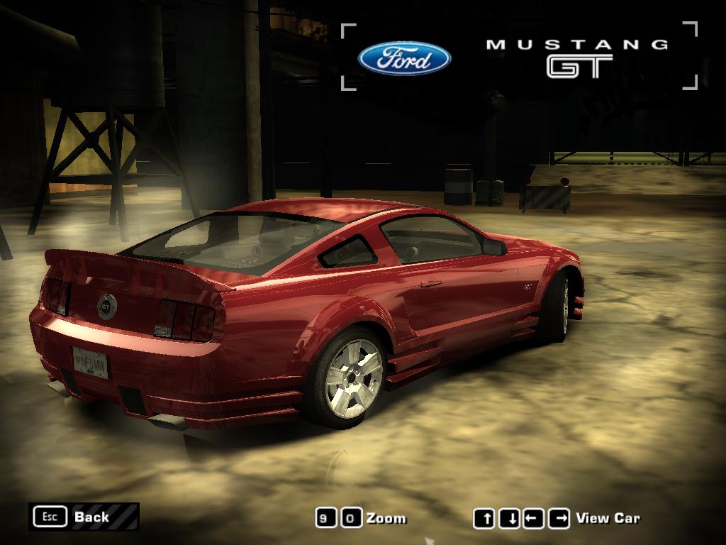 Need For Speed Most Wanted Ford new stock spoiler mustanggt