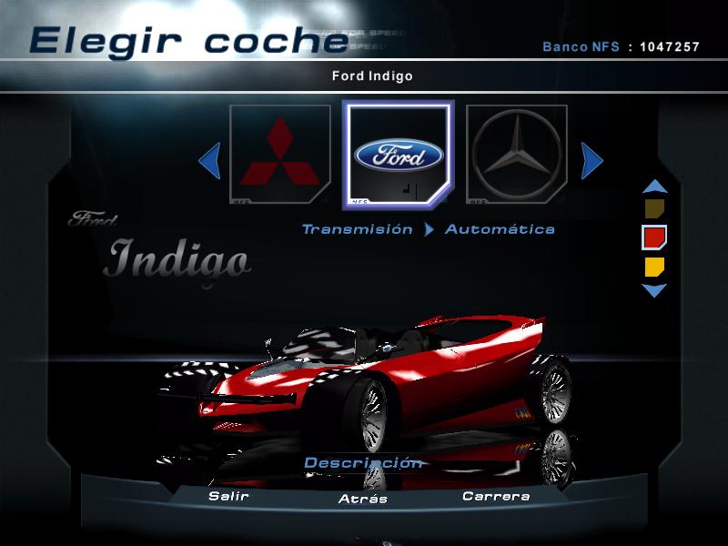 Need For Speed Hot Pursuit 2 Ford Indigo Concept