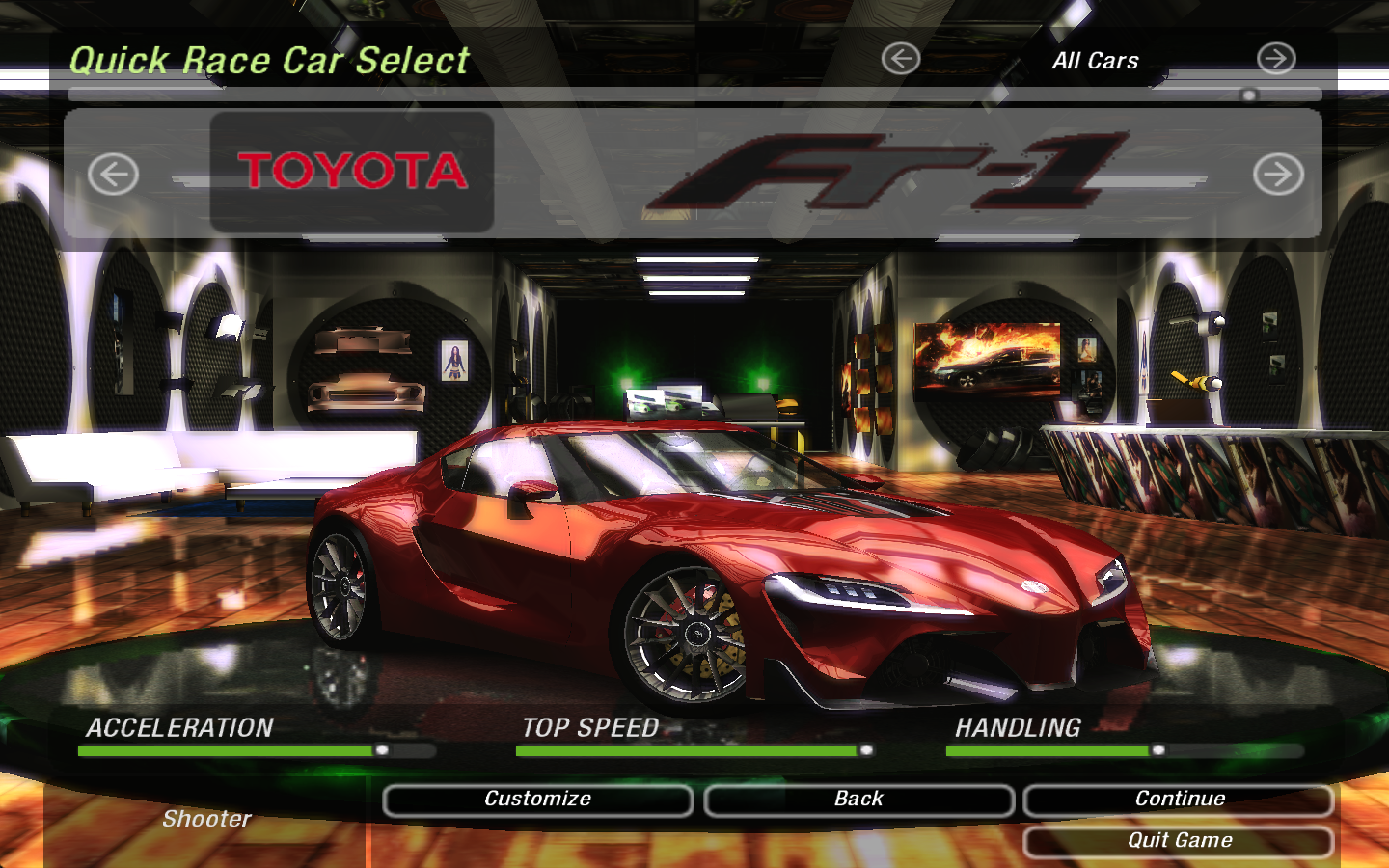 Need For Speed Underground 2 Toyota FT-1 Concept