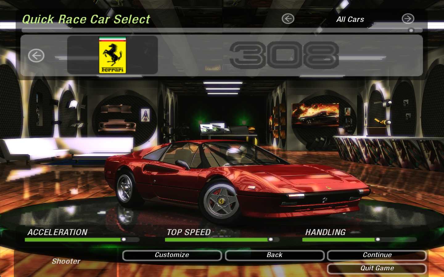 Need For Speed Underground 2 Ferrari 308 GTS