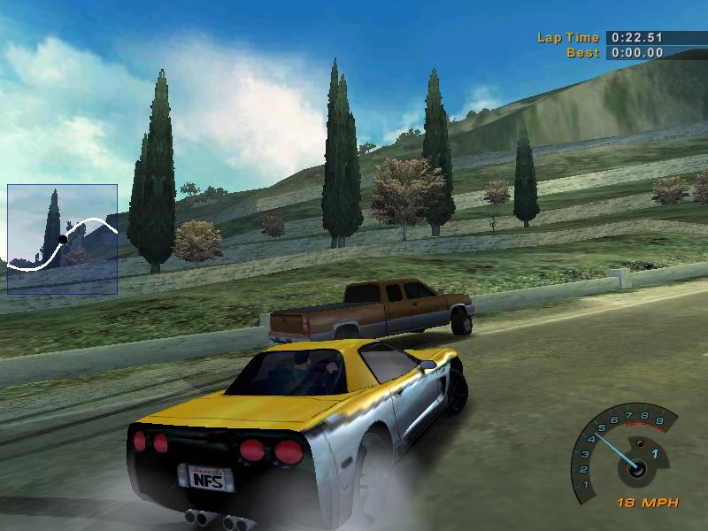 Need For Speed Hot Pursuit 2 Chevrolet PS2 Corvette Z06 NFS Edition for PC