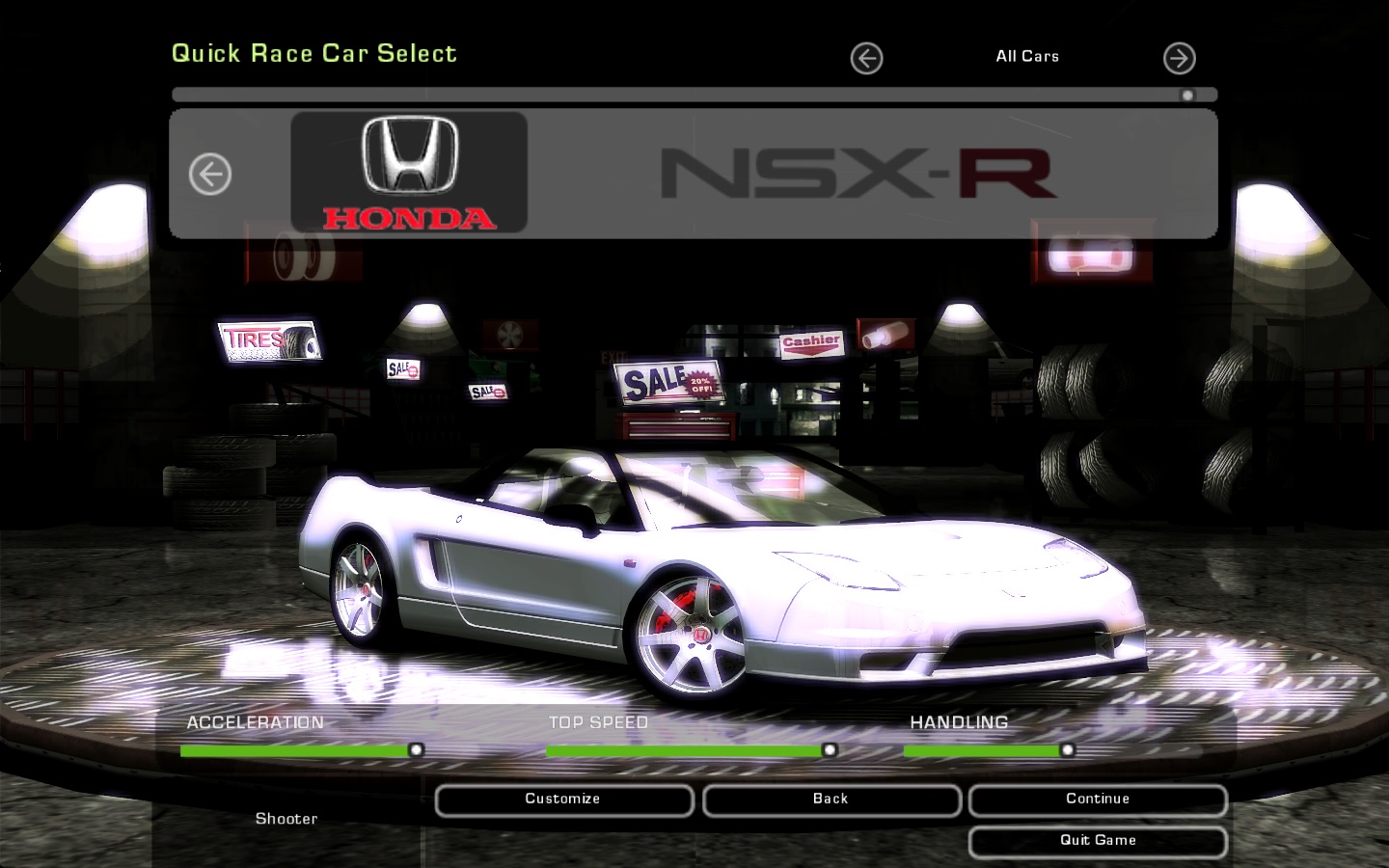Need For Speed Underground 2 Honda NSX-R