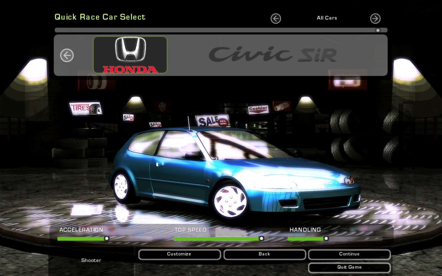 Need For Speed Underground 2 Honda Civic SiR