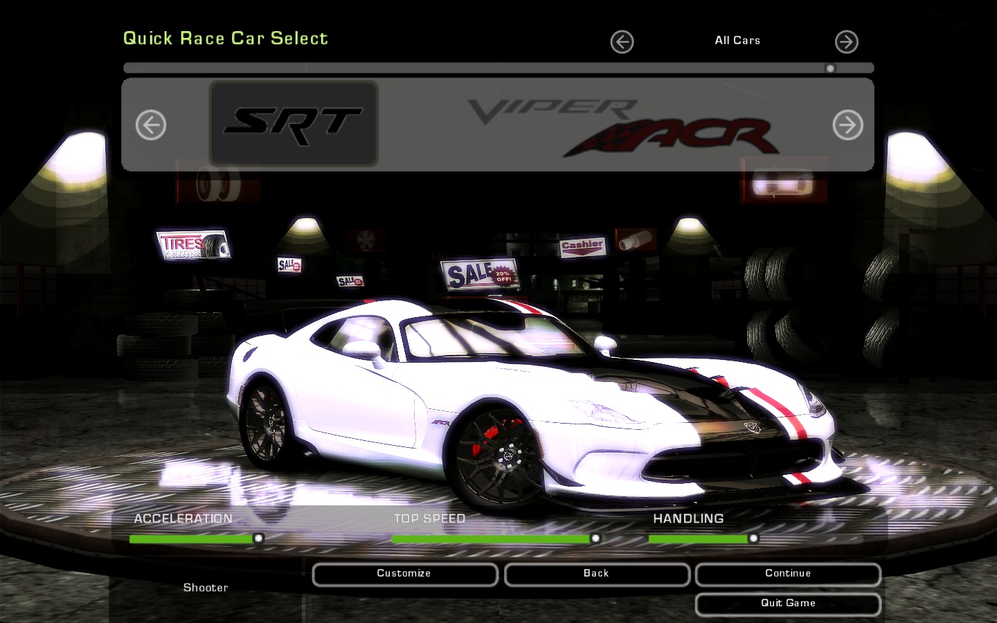 Need For Speed Underground 2 Dodge SRT Viper ACR Concept