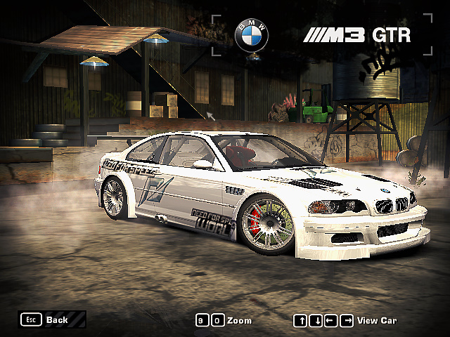 Need For Speed Most Wanted BMW M3 GTR NFS World Vinyls