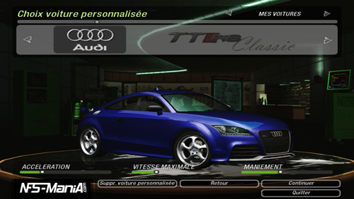 Need For Speed Underground 2 Audi TTRS Classic [OUTDATED]