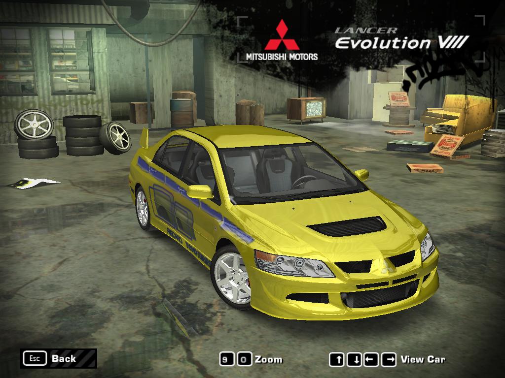 2 Fast 2 Furious Mitsubishi Lancer EVO by fugitive222 | Need For Speed Most Wanted ...