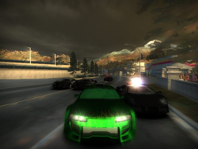 Green Eclipse in a Cop Chase