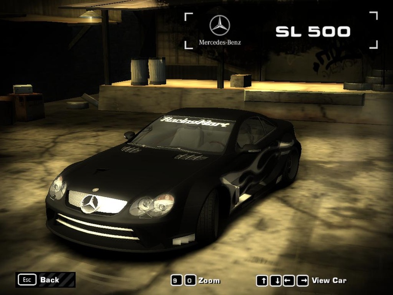 Mercedes "SuperBlackMatteColour" SL500