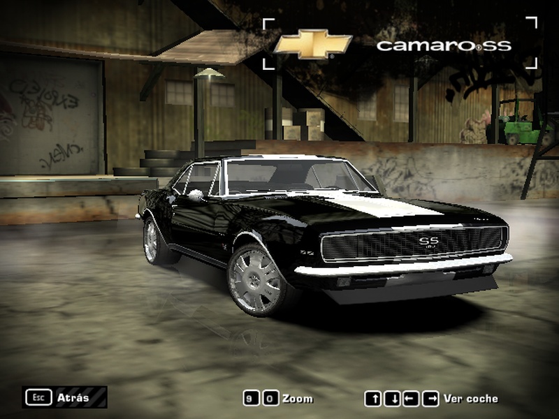 Old black Camaro SS