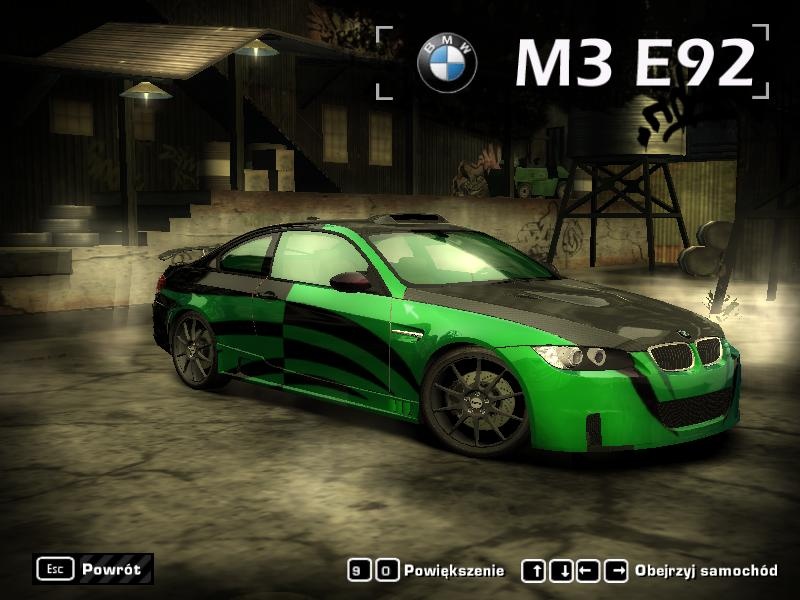 My BMW M3 E92 in NFS Most Wanted