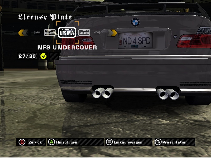 New Plate in NFSMW added with Binary