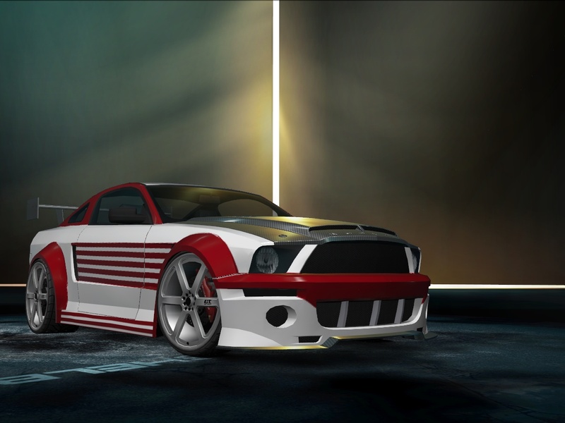 my shelby gt500kr with jewels vinyl (blacklist #8 from nfs most wanted)  (recreated in the DLC)