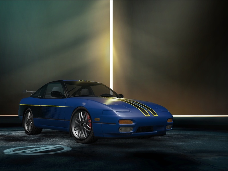 my nissan 240sx ,the first car of the game recreated by me and with vinyl (player's car)