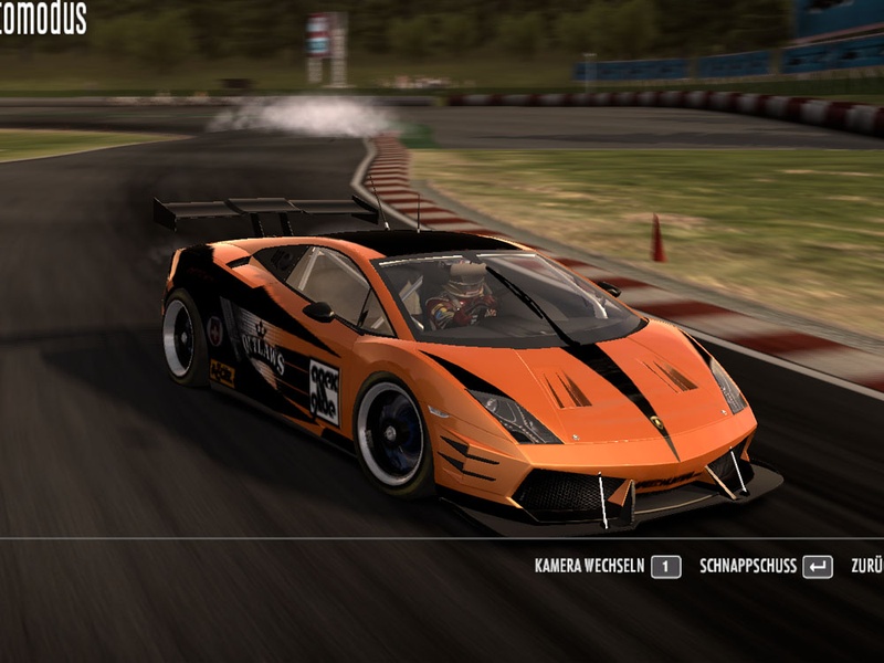 Orange-ish Gallardo Race Car