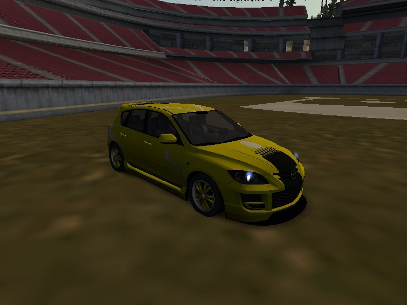 Yellow Mazdaspeed 3