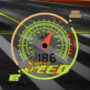 Need For Speed Most Wanted SuperSpeed Custom Gauge (Stock)