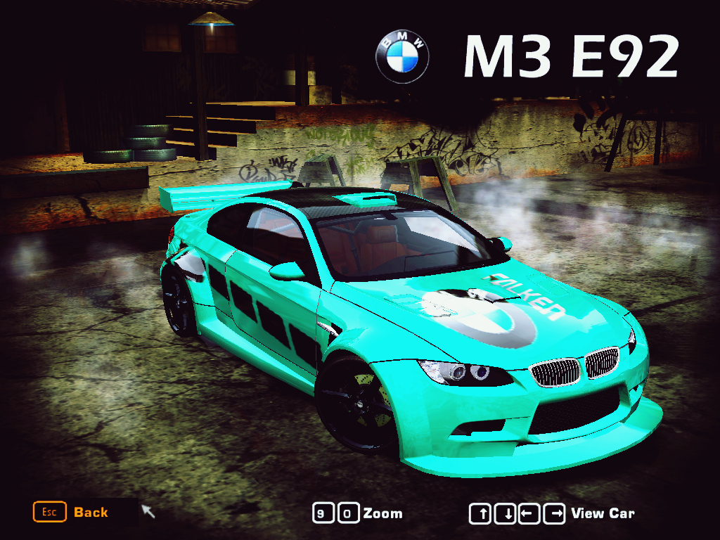 Need For Speed Most Wanted BMW M3 E92 vinyl