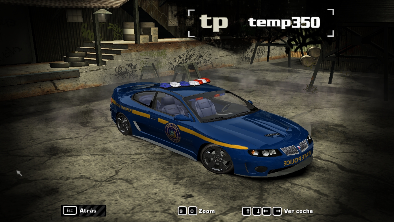 Need For Speed Most Wanted New York State Police paintjob for the Heat 3 Pontiac GTO