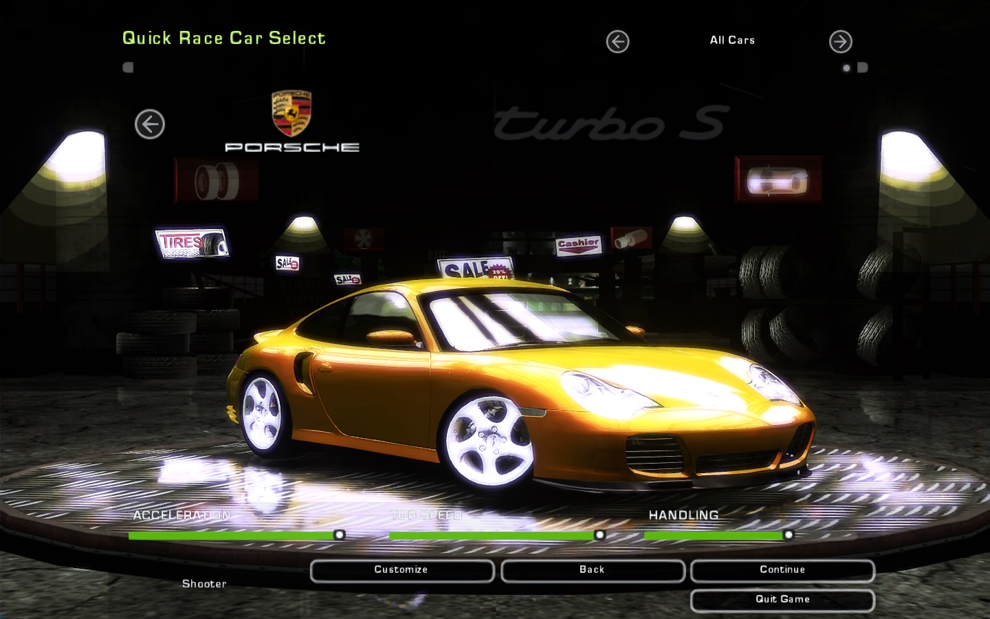 Need For Speed Underground 2 Porsche 911 (996) Turbo S