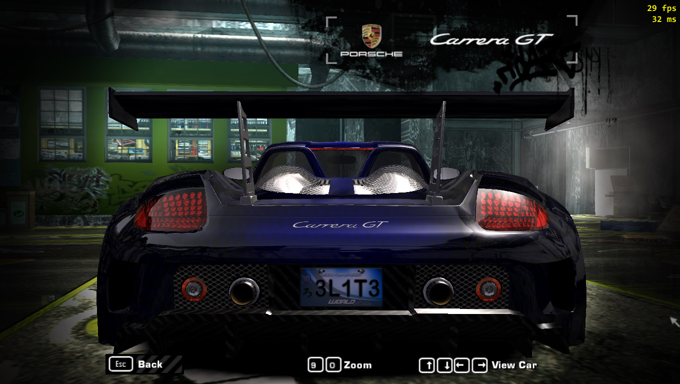 Need For Speed Most Wanted NFS World Elite License Plate Version 1