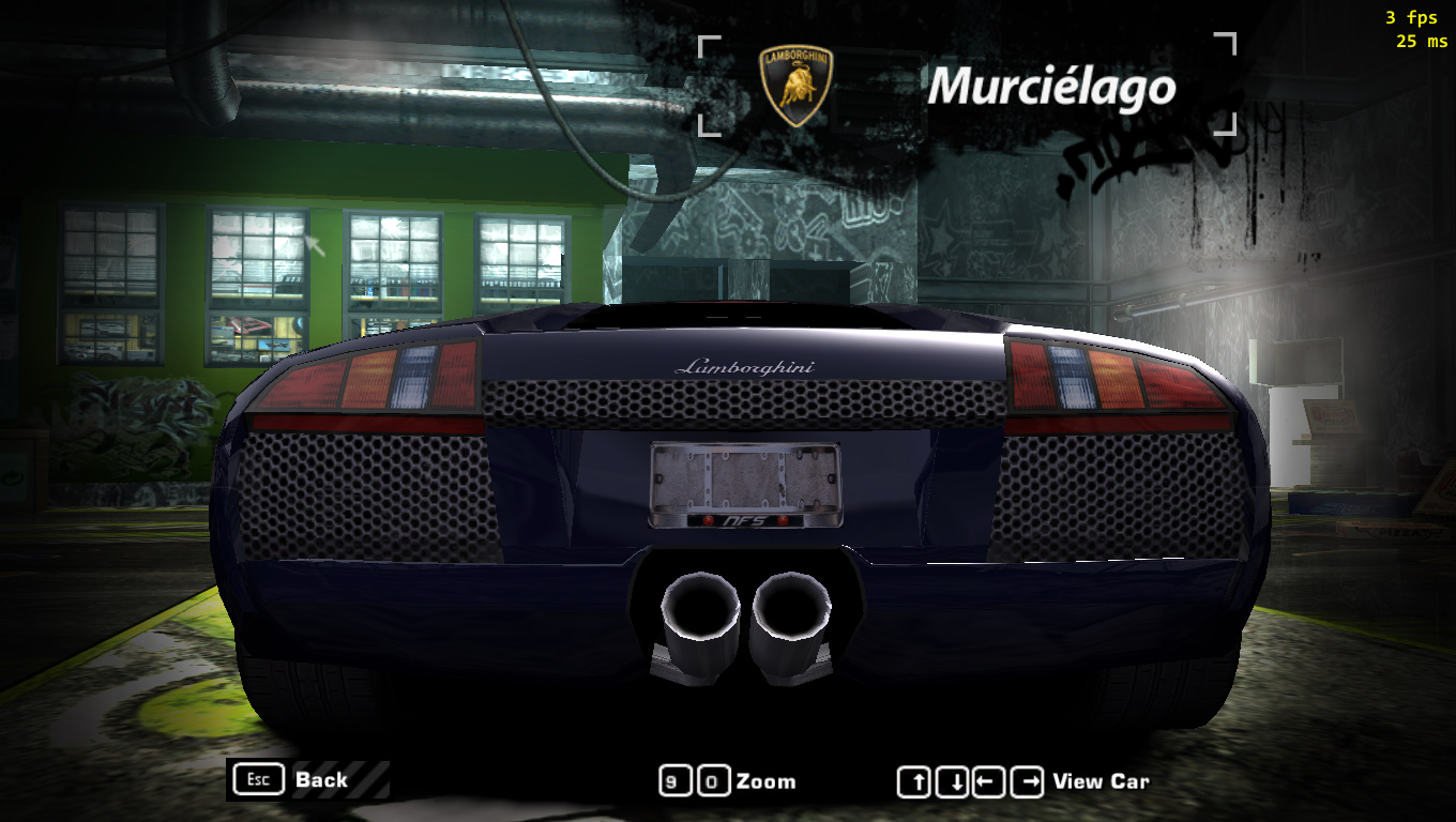 Need For Speed Most Wanted New Steel Grill License Plate