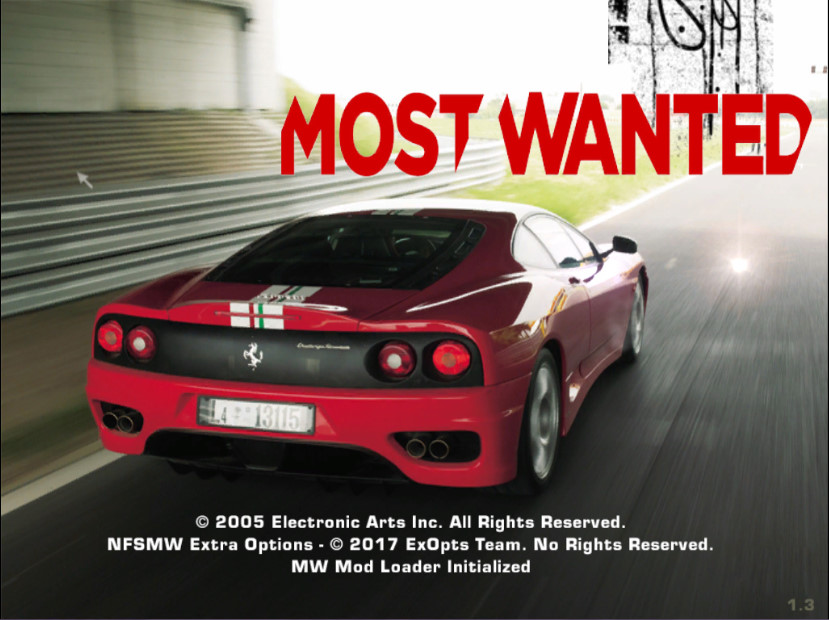 Need For Speed Most Wanted Ferrari 360 Challenge Stradale New Boot Screen