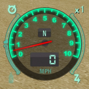 Need For Speed Undercover Most Wanted style gauge