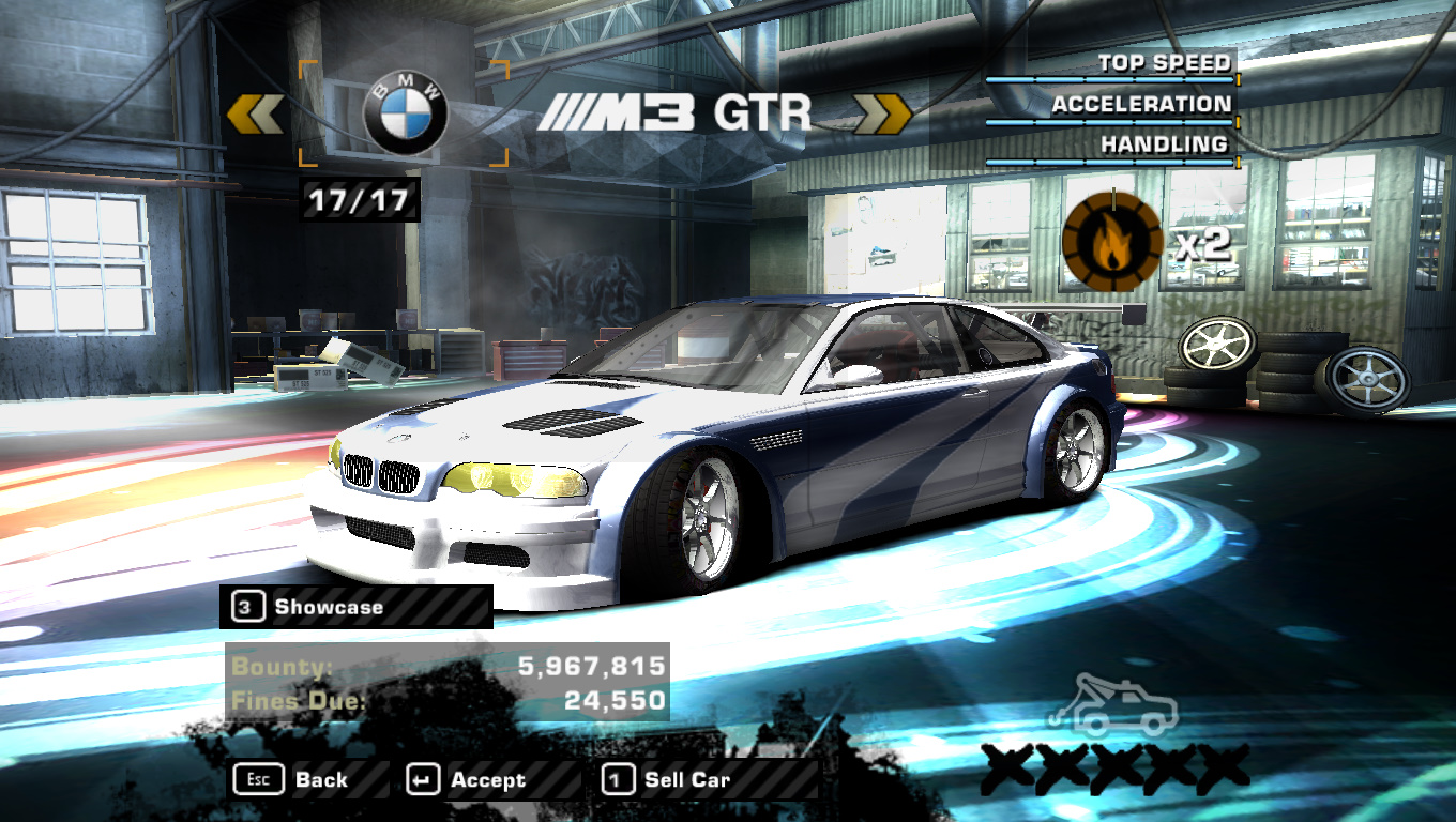 Need For Speed Most Wanted BMW SAVE DATA + RAZOR CARS