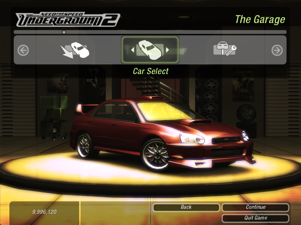 Need For Speed Underground 2 1% Save Game + $9million + Preset WRX in Career + 350Z Preset Cars