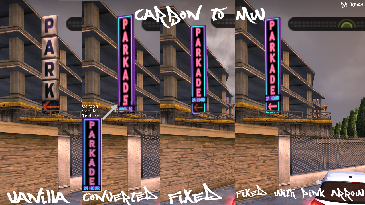 Need For Speed Most Wanted [Carbon to MW] Parkade Neon Sign (Updated April 22)