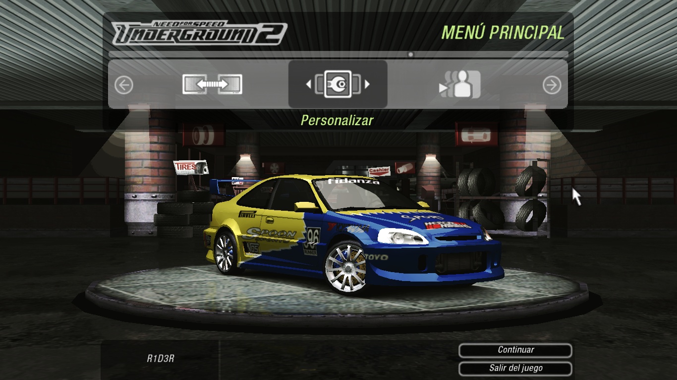 Need For Speed Underground 2 Civic Drift / Rally Vinyl