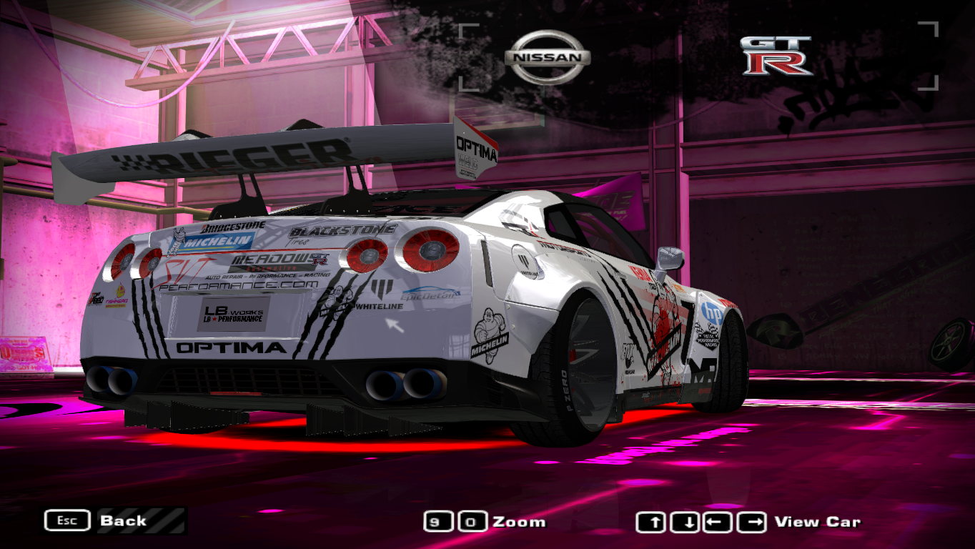 Need For Speed Most Wanted Nissan MICHELIN RACER ONLY NISSAN GTR R35 LIBERTY WALK