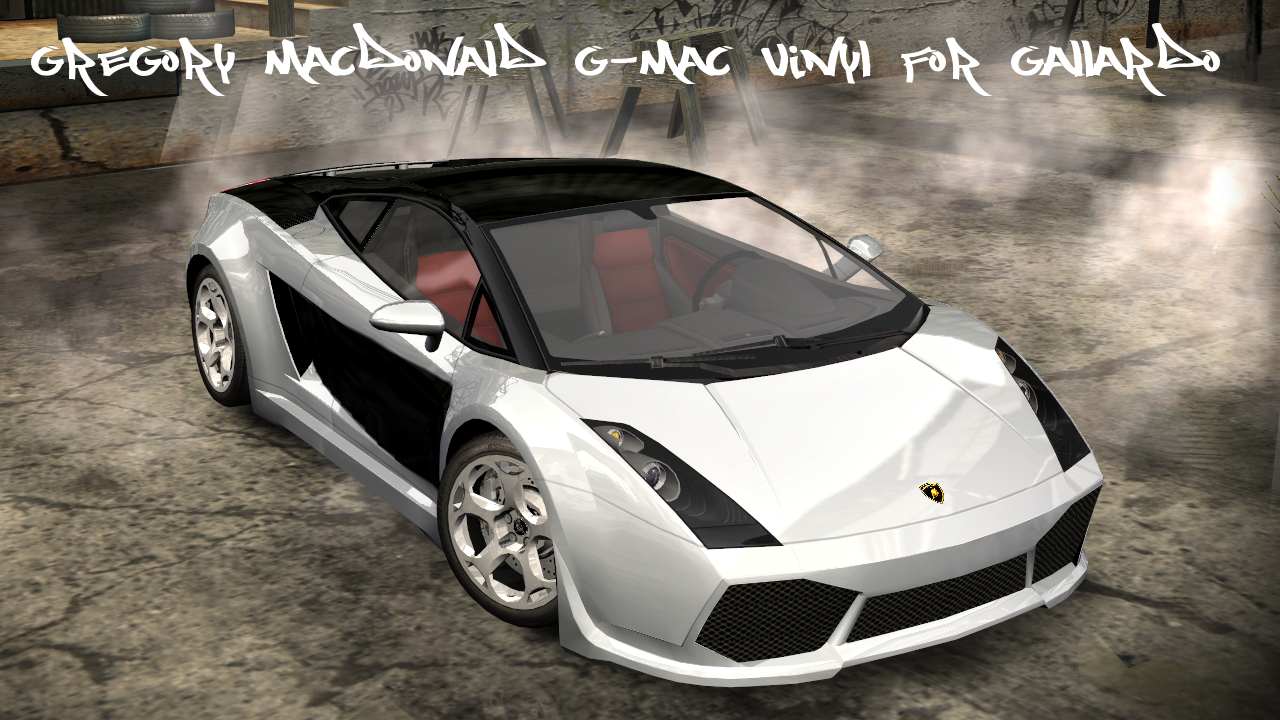 Need For Speed Most Wanted Gregory MacDonald G-Mac Vinyl for Gallardo