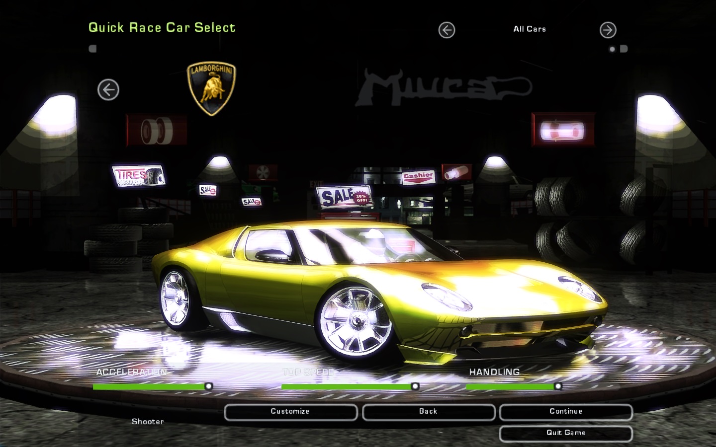 Need For Speed Underground 2 Lamborghini Miura Concept
