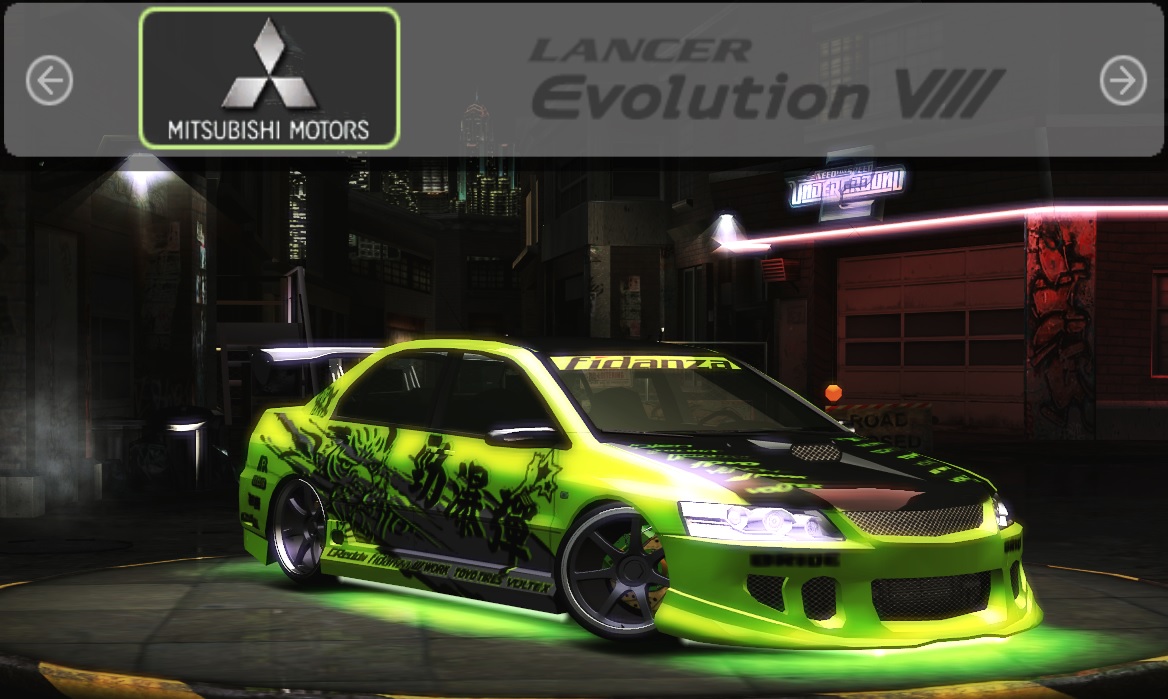 Need For Speed Underground 2 Mitsubishi Lancer Evolution 8 - Prostreet Vinyl