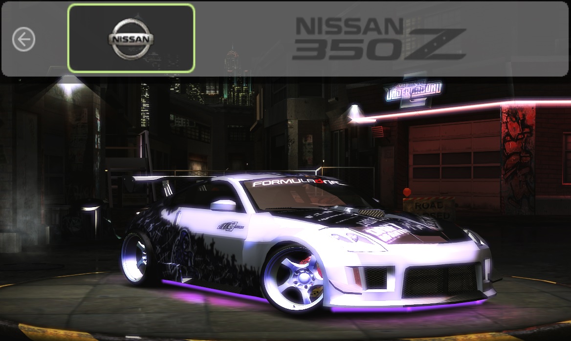 Need For Speed Underground 2 Nissan 350z - Un1 Vinyl